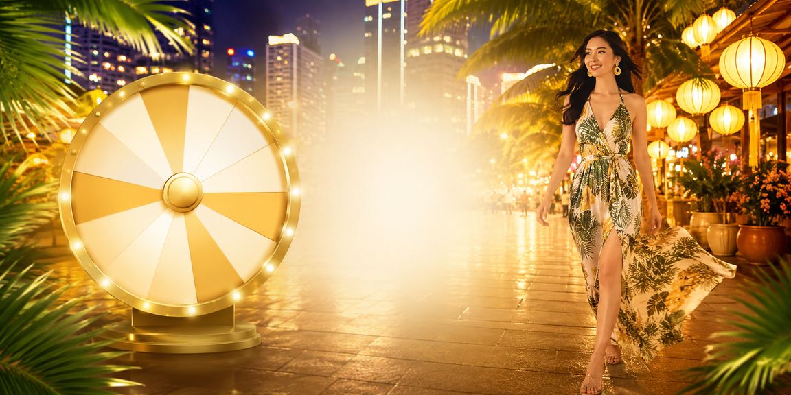 Người chơi tham gia quay số may mắn tại chợ đêm Hồ Chí Minh